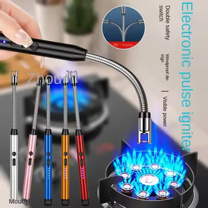 Offre Spéciale – Allumeur de Cuisine et Barbecue à Rotation Libre à 360 Degrés, Torches Électriques Extensibles, Rechargeable par USB, Coupe-Vent - Product Image 2