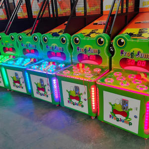 Gioco Arcade Acchiappa la Talpa a Gettoni per Bambini con Martello e Rilascio Ticket Frog Jump - Product Image 6