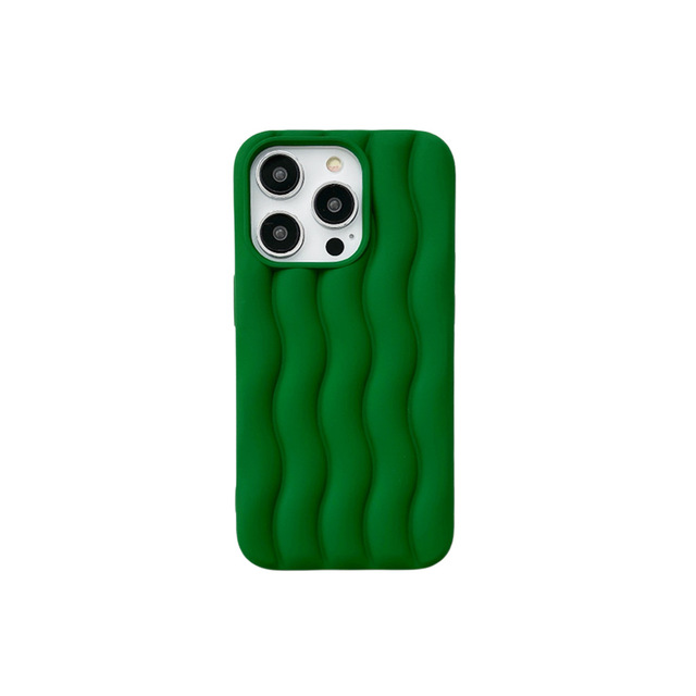 3D Wave Pattern TPU Skin Feel High Quality 4 Colors for Shockproof Water Ripple Design Mobile Phone Case