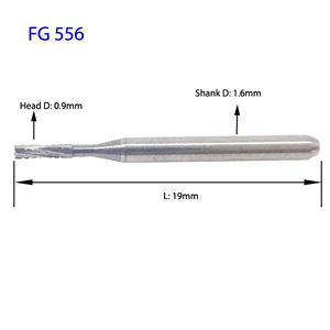 Răng cắt BUR tốc độ cao cắt chéo fg558 hình trụ hình dạng 1.2 mét đầu FG Carbide mũi khoan - Product Image 3