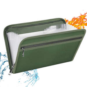 Bolsa <span class=keywords><strong>de</strong></span> Documentos Expandible Portátil <span class=keywords><strong>de</strong></span> 13 Bolsillos, Resistente al Fuego, Recubierta <span class=keywords><strong>de</strong></span> Silicona y Fibra <span class=keywords><strong>de</strong></span> Vidrio, Diseño Sostenible para Recibos, Cupones y Archivo - Product Image 1