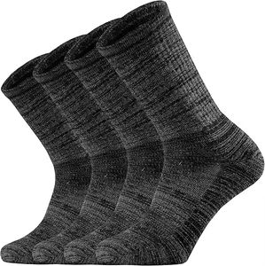 OEM Men's Dark Grey Spandex Knitted Crew <b>Socks</b> Soft Anti-Slip for Autumn Spring Disposable Bottom Logo High Quality - Product Image 2