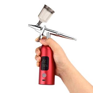 แอร์บรัชแบบใช้แรงโน้มถ่วงพร้อมแรงดัน 35 PSI ชาร์จซ้ำได้ & USB เป็นมิตรกับสิ่งแวดล้อม & พกพาสะดวกสำหรับตกแต่งเค้ก & ทำเล็บ - Product Image 3