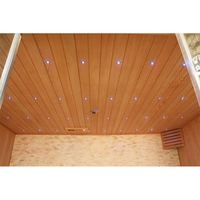 Sunrans sauna traditionnel personnalisé pour 3 à 4 personnes sauna à vapeur sèche en bois massif de pruche