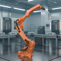 Robot de soudage collaboratif automatique à 6 axes avec PLC et boîte de vitesses, portée de 2014 mm pour usage industriel