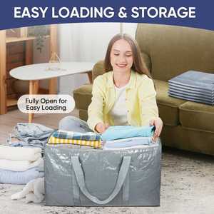 6-Pack Oversized Moving <b>Bags</b> with Reinforced Handles Heavy-Duty Storage Tote for Clothes Moving Supplies - Product Image 6
