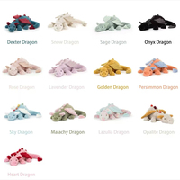Peluche en coton biologique Jelly Cat, Dragon du Ciel et Dragon des Neiges, poupée en peluche Dragon Fluffy et Duskrise, rembourrage en PP