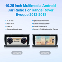 Lecteur multimédia DVD de navigation GPS avec écran tactile de 10,25 pouces, autoradio pour Range Rover Evoque L538, radio HD, CarPlay sans fil