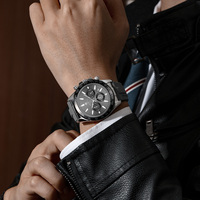 Montre décontractée pour homme Gohuos 59818, étanche, sportive, à quartz, bracelet en silicone, date automatique, aiguilles lumineuses, avec accessoires gratuits