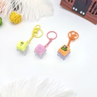 Porte-clés Fidget Personnalisé pour Clavier, Impression de Logo, Conception, Chaîne de Clés Anti-stress avec Interrupteurs et Capuchons