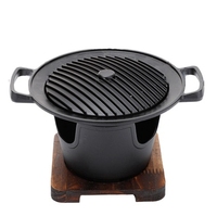 Barbecue compact antiadhésif pour une personne, léger, style coréen, mini-four pour patio, voyage, pique-nique