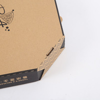 Boîte d'emballage pour pizza de 7, 8, 9, 10, 12, 14, 15, 16, 18 pouces, boîte d'emballage alimentaire personnalisée pour pizza, conteneur jetable pour tranches de pizza, boîte à pizza octogonale
