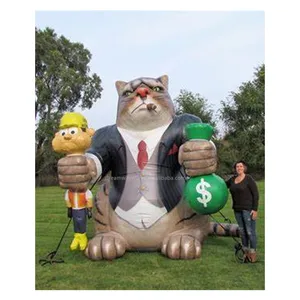 2021 Hot sale giant inflatable cat, Corporate inflatable fat cat for advertising