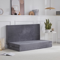 Matelas en mousse pliable à trois volets, 80 mm d'épaisseur, design moderne et minimaliste, idéal pour la sieste, coussin en éponge haute densité, tatami portable pour le sol