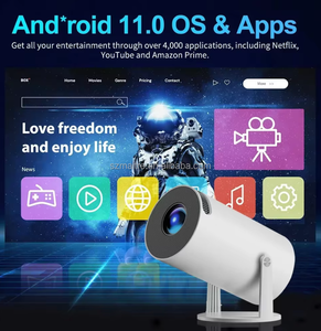 X10 Plus Spiel projektor <span class=keywords><strong>Retro</strong></span>-Videospiel konsole Android 11 System <span class=keywords><strong>Wireless</strong></span> 2,4 GHz 64GB Tragbare Heimkino-Projektoren schreiben - Product Image 4