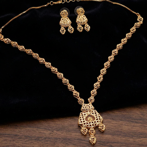 Wholesale Fashion Necklaces Set 14K 18K 24K Gold Filled Brass Forming Short Necklaces Set Traditional Turkish Design Jewelry Set - Product Image 3