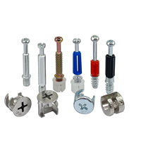 Conector de Muebles 3 en 1 Tengri - Juego de Tuercas de Bloqueo Cam Lock Minifix para Ensamblaje de Paneles de Armarios y Gabinetes M6x35 M6x40