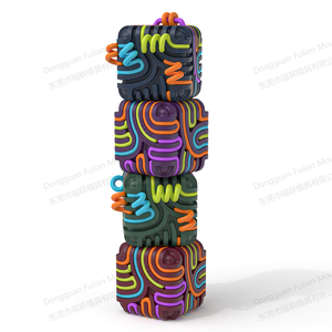 Juguete Sensorial de Silicona de Grado Alimenticio, Tablero de Actividades Sensoriales de Acrílico para Adultos y Niños, Silencioso, para Navidad - Product Image 3