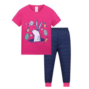 All'ingrosso 2 pezzi pantaloni a maniche corte <span class=keywords><strong>pigiama</strong></span> per bambini set ragazzo e ragazza cotone bambini pigiameria estate - Product Image 6
