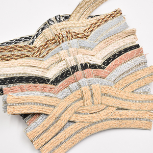 Высокое качество, блестки, ручная работа, полуфабрикаты, материал для обуви, стразы, хлопчатобумажная линия, тканые декоративные Тапочки - Product Image 1