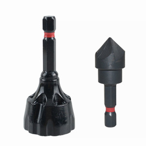 Chamfering Tool Set 2PC Black High Speed Steel For Metal Workpiece Deburring And Chamfering - Product Image 1