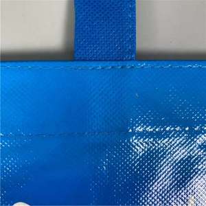 Bolsa tejida, bolsa de mano laminada, bolsas de lona con logotipo impreso personalizado, bolsa de compras no tejida laminada - Product Image 5