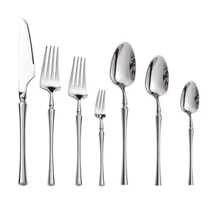 Hot Selling Silver Knife And Fork Cutlery Restaurant Cutlery Set Stainless Steel Knife And Fork