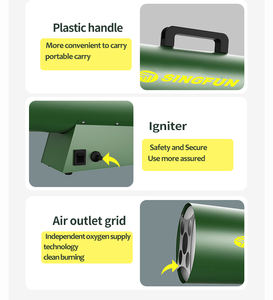 תרמוסטט מתכווננת 30kw propan/lpg תעשייתי מאוורר גז חימום אוויר מאולץ מחמם אוויר כפויה חימום מחמם אוויר מאולץ עבור חממה - Product Image 4