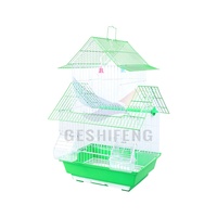 Villa à double étage cage à oiseaux pivoine perroquet oiseau coloré perle petit fil métal cage à oiseaux vente en gros