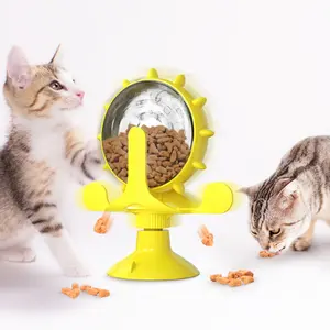 pet Dog Toys Puzzle Interactive Toy Eating Slowly Bowl Turntable Slow  Feeder Educational Food Bowl Pet Cat Dogs Training Game