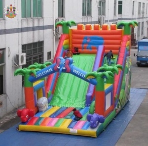 Parc <span class=keywords><strong>d</strong></span>'attractions gonflable commercial de qualité supérieure certifié CE Nova, avec grande structure de jeux gonflable en PVC, installation facile - Product Image 4