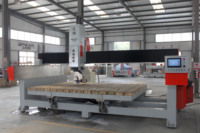 Machine de découpe à pont CNC à 4 axes infrarouge GQ-3220B Machine de découpe de pierre frittée jusqu'à 40 mm