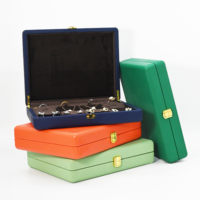 Boîte à bijoux de luxe personnalisée en cuir PU haut de gamme avec boucle métallique, coffret de présentation pour colliers et bagues, idéal pour cadeaux de bijouterie