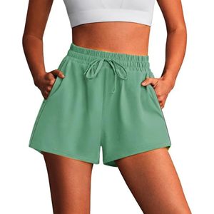 FOXA Short de course pour femme, séchage rapide, taille haute avec poches, short de sport - Product Image 1