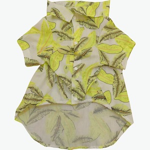 Pet Hawaiian Shirt Short Sleeve <b>Button</b> Up Floral Print Summer <b>Dog</b> Clothes Custom Pet Apparel - Product Image 1