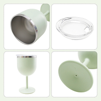 Verres à vin, à eau, à cocktail, flûtes à champagne, gobelets incassables colorés, en plastique extérieur et acier intérieur, 4 oz