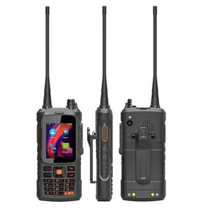 Telepon Walkie talkie Analog/DMR, Walkie Talkie Android 2.4 inci, Keypad portabel 4G Lte, ponsel pintar kasar