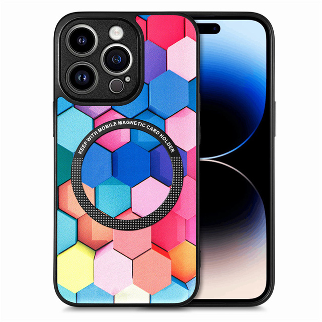 OEM for Magsafe Magnetic Argyle Case for iPhone 14 13 12 11 Pro Max Magnet TPU PC Lens Protective Back Cover