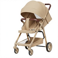 Poussette 3 en 1 pour nouveau-né avec siège auto, landau, chariot de voyage pas cher, pliable d'une seule main, poussette de luxe