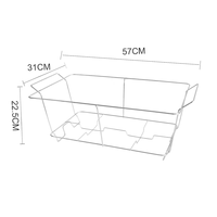 Vente flash : Plateau de présentation jetable, réchaud à buffet, chauffe-plats jetable, ensemble de réchauds à buffet taille standard, liquidation
