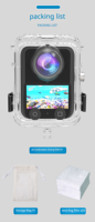 Coque de protection en verre trempé 2026 pour caméra panoramique Osmo 360, étui étanche pour caméra d'action sportive en extérieur