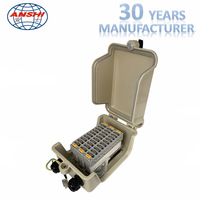 Boîte de distribution téléphonique extérieure verrouillable d'usine pour module LSA 10 20 30 paires pour applications de télécommunication