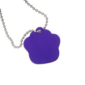 Günstige benutzer definierte Laser gravur geprägte Edelstahl wasserdicht niedlichen Metall ID Halskette Hund Namensschild Anhänger Zubehör - Product Image 4