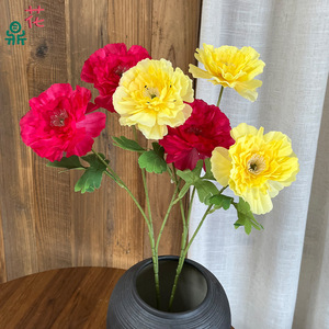 <b>Poppies</b> Silk Flowers <b>Artificial</b> Wedding Decorations For Hotel Restaurant Flower Wall Romantic Dreamy Style - Product Image 2