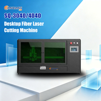 Sanqiang 3040 Mini découpeuse laser à fibre de bureau pour petites entreprises, machine de découpe laser pour métaux, acier au carbone, acier inoxydable