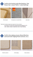 Tapis pour animaux de compagnie en sisal naturel tissé, moderne, multi-tailles, durable, toutes saisons, antidérapant, lavable, lisse et résistant à l'usure, vente en gros