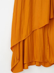 Women's <b>Spaghetti</b> <b>Strap</b> Halter Neck Solid Color Sleeveless Asymmetric Casual Dresses Fashion - Product Image 4