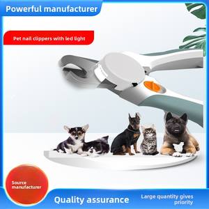 Coupe-<span class=keywords><strong>ongles</strong></span> <span class=keywords><strong>pour</strong></span> chats et chiens avec lumière LED, anti-saignement, multifonctionnel, lime à <span class=keywords><strong>ongles</strong></span>, vente en gros - Product Image 2