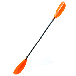 Pagaie de kayak Okhealing en 2 sections, lames orange en PC, réglable, en fibre de carbone, pour lacs, rivières, usage récréatif - Product Image 5