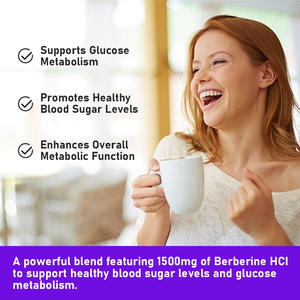 Cápsulas de Berberina OEM ODM con extracto de té verde y Berberina HCL. Mantienen los niveles de glucosa y lípidos. Mejoran la función metabólica general. - Product Image 2
